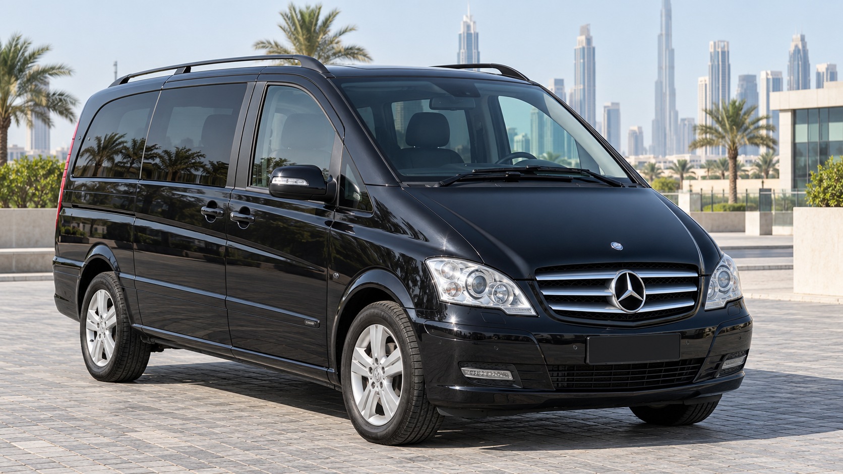 DXB Airport to Dubai Hotel — Private 7-Seater Mercedes Viano Transfer photo 1