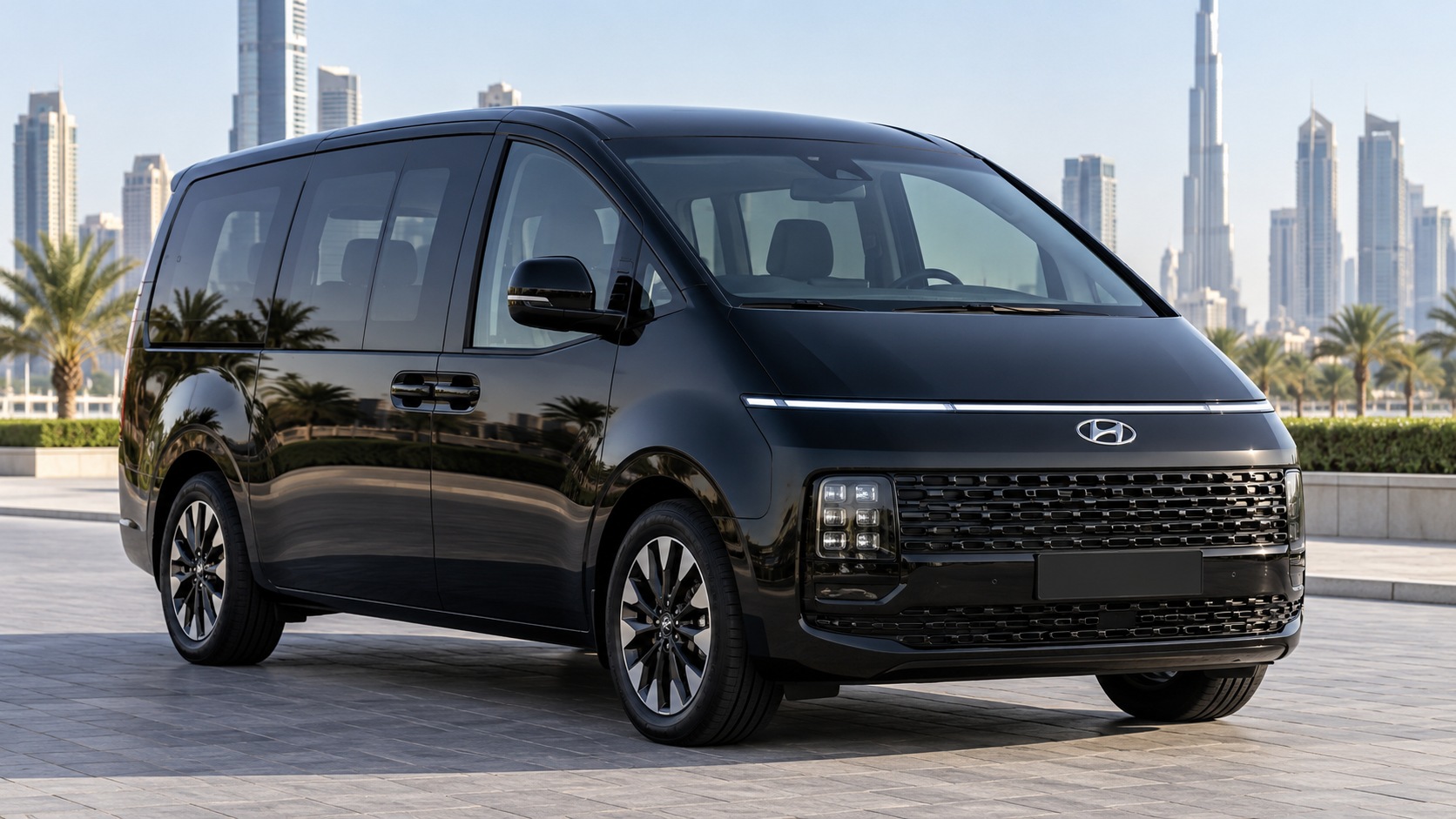 DXB Airport to Dubai Hotel — Private 8-Seater Hyundai Staria Transfer photo 1
