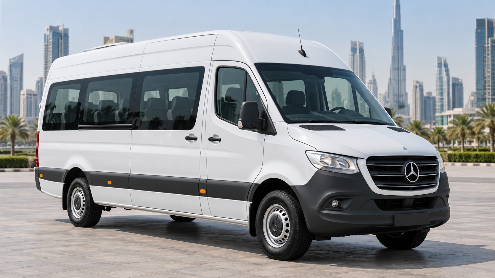 DXB Airport to Dubai Hotel — Private 18-Seater Mercedes Sprinter Transfer photo 1